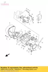 Aquí puede pedir caja, filtro de aire 1 de Yamaha , con el número de pieza 4WM144110100: