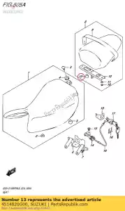 suzuki 4514820G00 cojín, asiento mo - Lado inferior