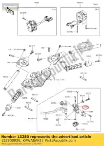 kawasaki 132800926 01 houder - Onderkant