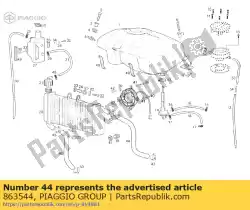 Tutaj możesz zamówić rura od Piaggio Group , z numerem części 863544: