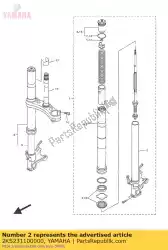 Qui puoi ordinare camera d'aria comp. 1 da Yamaha , con numero parte 2KS231100000: