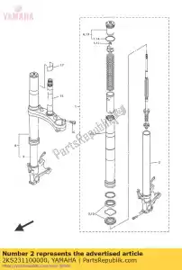yamaha 2KS231100000 camera d'aria comp.1 - Il fondo
