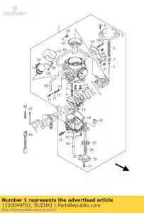 suzuki 1320049F02 carburetor assy - Bottom side