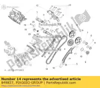 849827, Piaggio Group, Chaîne d'arbre à cames aprilia  dorsoduro shiver zd4kb000 zd4kbu00 zd4kh000 zd4kh001 zd4khu00 zd4khu01 zd4rab00, zd4rad00 zd4rag00 zd4sm000, zd4sma00, zd4smc00, zd4smc01 750 900 2007 2008 2009 2010 2011 2012 2013 2014 2015 2016 2017 2018 2019 2020 2021 2022, Nouveau