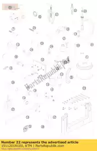 ktm 15112018100 urso interno. maior 18-23 mm - Lado inferior