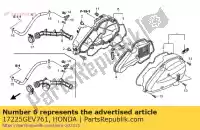 17225GEV761, Honda, case sub assy., air cleaner honda nps 50 2005 2006 2007 2008 2009 2010 2011 2012, New