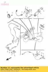 Aquí puede pedir perno, brida de Yamaha , con el número de pieza 958170801200: