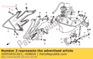 honda 16955KSCA21 assemblage mixte, carburant - La partie au fond