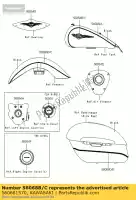 560681570, Kawasaki, patroon, fr fender, rechts kawasaki vn classic e c voyager b a vulcan lt g vn1700 tourer 1700 , Nieuw