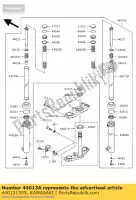 440131505, Kawasaki, tubo-tenedor interior kawasaki klx  a klx110 110 , Nuevo