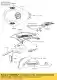 Patroon, staartdeksel, rechts zx636eef Kawasaki 560694288