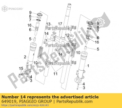 Aprilia 649019, Schroef, OEM: Aprilia 649019