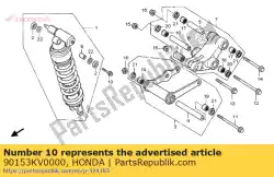 Qui puoi ordinare bullone, flangia, 10x47 da Honda , con numero parte 90153KV0000: