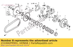 Here you can order the belt,drive from Honda, with part number 23100GFM901: