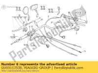 GU03117530, Piaggio Group, cavo dell'acceleratore moto-guzzi california ev v california jackal california special 1100 1997 1999, Nuovo