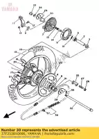 37F253810000, Yamaha, Axle, wheel yamaha dt dtlc 125, New