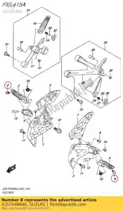 Suzuki 4357648B40 perno, sensor de banco - Lado inferior