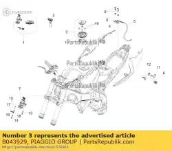 Qui puoi ordinare tappo del serbatoio del carburante e blocco da Piaggio Group , con numero parte B043929: