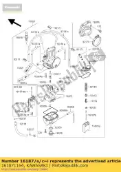 Tutaj możesz zamówić dysza ig? Owa, 6bef16-67 kx125-l3 od Kawasaki , z numerem części 161871164: