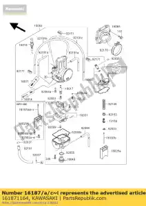 kawasaki 161871164 dysza ig?owa, 6bef16-67 kx125-l3 - Dół