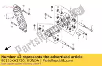 90130KA3730, Honda, bullone, flangia, 10x98 honda xl transalp v xrv africa twin  fmx funmoto slr fx vigor xrv650 xl600v xrv750 slr650 fx650 fmx650 600 750 650 , Nuovo