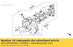 Here you can order the bracket comp., r. Fr. From Honda, with part number 45210MAA006: