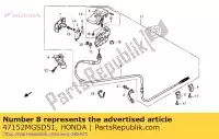 47152MGSD51, Honda, leva, parcheggio superiore honda nc 700 2012 2013, Nuovo