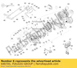 Qui puoi ordinare tirante laterale boccola da Piaggio Group , con numero parte 648700: