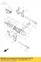 29L185350000, Yamaha, Dr??ek, prowadnica wide? zmiany biegów 2 yamaha lc 4ce2 spain 214ce-352s1 rd yfz 350 1985 1986 1988 1991 2000 2001 2002 2003 2004 2005 2006 2007 2008 2009 2011, Nowy