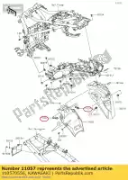 110570556, Kawasaki, 01 bracket kawasaki  300 2017 2018 2019 2020 2021, New