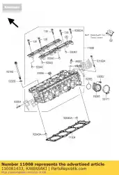 Here you can order the head-comp-cylinder from Kawasaki, with part number 110081433:
