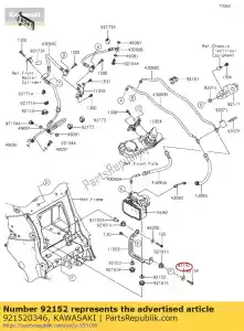 Kawasaki 921520346 colarinho - Lado inferior