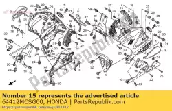 Aqui você pode pedir o selo, capuz inferior em Honda , com o número da peça 64412MCSG00: