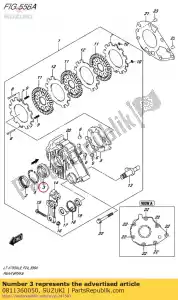 Suzuki 0811360050 ball bearing - Bottom side