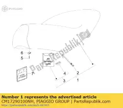 Tutaj możesz zamówić kompletne siod? O od Piaggio Group , z numerem części CM17290100NH: