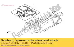 Tutaj możesz zamówić oring 36,5x1,0 od Honda , z numerem części 91353MCT003: