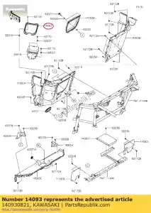 kawasaki 140930821 01 funda, caja eléctrica - Lado inferior