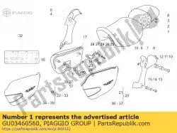 Ici, vous pouvez commander le selle auprès de Piaggio Group , avec le numéro de pièce GU03460560: