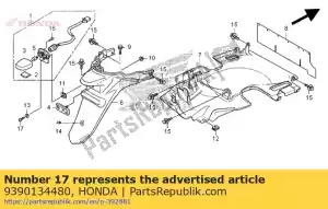 honda 9390134480 vis, taraudage, 4x16 - La partie au fond