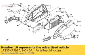 honda 17235KRP980 cubierta sub montaje, filtro de aire - Lado inferior