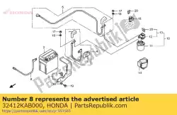 Here you can order the no description available at the moment from Honda, with part number 32412KAB000: