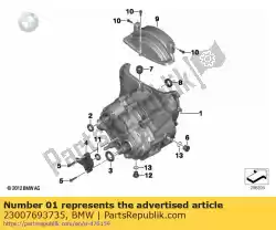 Ici, vous pouvez commander le boîte manuelle à 6 vitesses - sw / bl auprès de BMW , avec le numéro de pièce 23007693735: