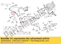 2H000064, Piaggio Group, Decalcomania di banda dx aprilia rsv rsv4 1000 2011 2012 2013, Nuovo