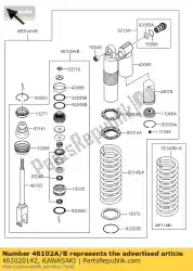 Qui puoi ordinare stelo, pistone kx250w9f da Kawasaki , con numero parte 461020142: