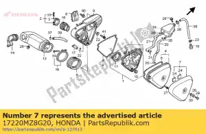 honda 17220MZ8G20 deksel, onderluchtfilter - Onderkant