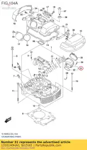 suzuki 1310140HA0 pipe assy,intak - Bottom side