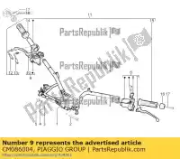 CM086004, Piaggio Group, pompe hydraulique de frein droit (brembo) piaggio mp mp3 zapm75100 125 250 300 400 500 2008 2009 2010 2011 2012 2013 2016, Nouveau