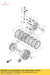 yamaha 902151880000 arruela, trava - Lado inferior