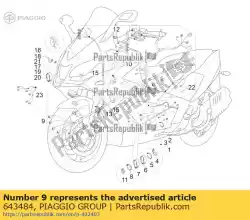 Ici, vous pouvez commander le faisceau de câbles abs auprès de Piaggio Group , avec le numéro de pièce 643484: