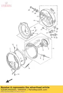 yamaha 52E843460000 tomada, luz piloto - Lado inferior